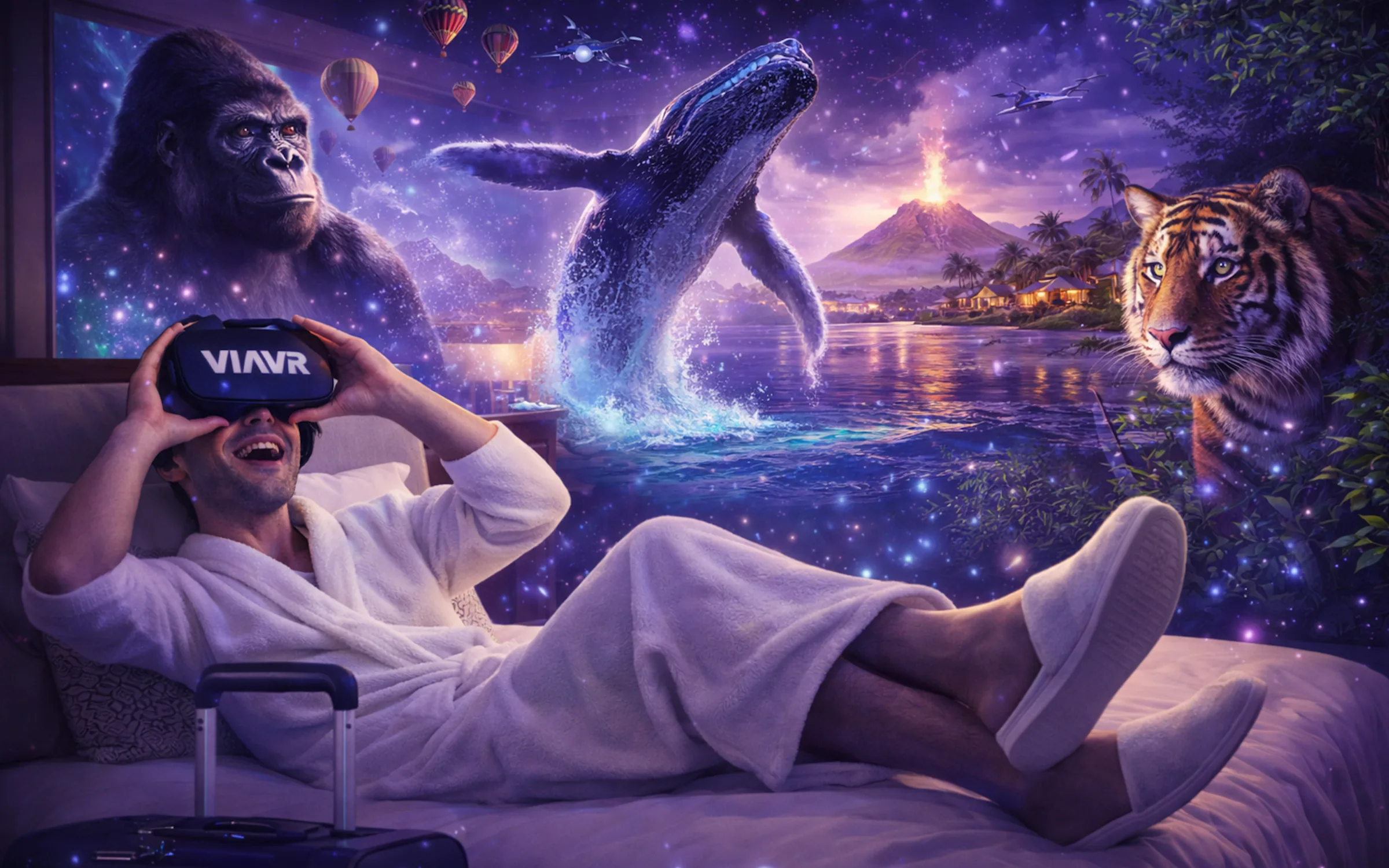 Immersive VR hotel experience